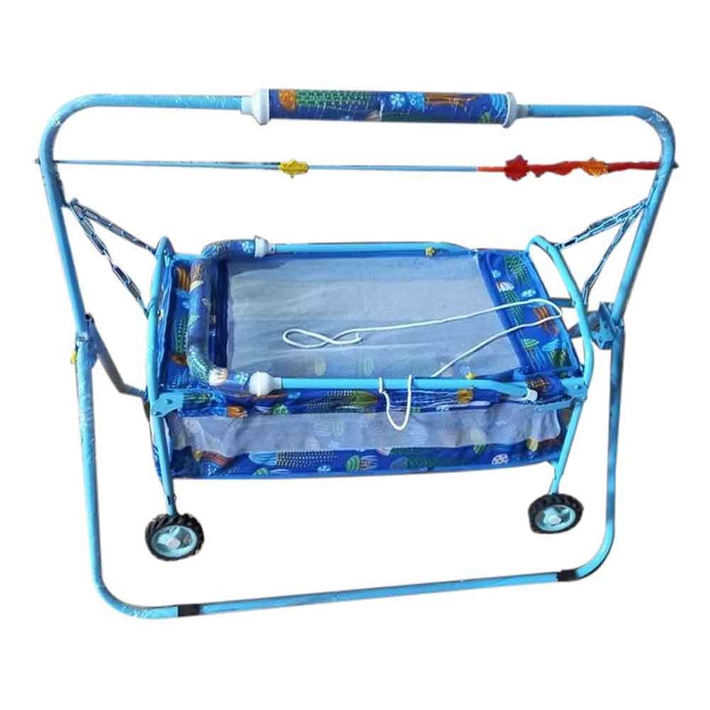 Blue Baby Iron Folding Cradle Manufacturers, Suppliers in Bikaner