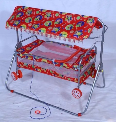 Cartoon Printed Baby Cradle with Shade Manufacturers, Suppliers in Farrukhabad